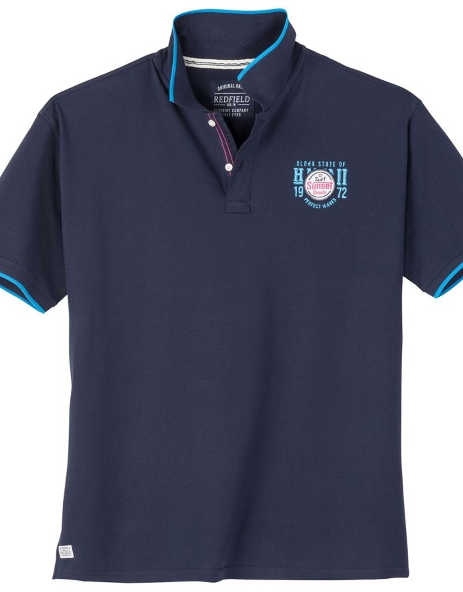 Redfield POLOSHIRT patch SUNSET - denim