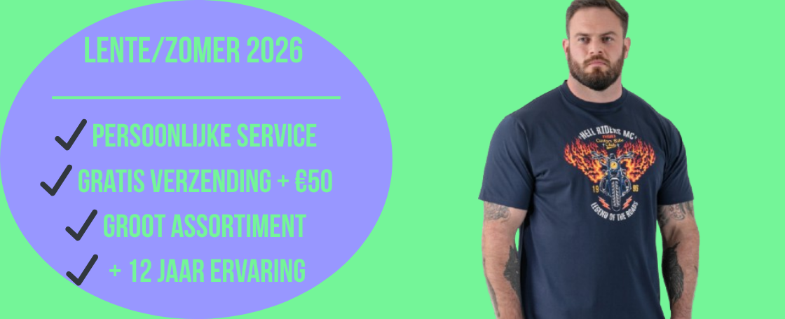 Grote maten basics nieuw