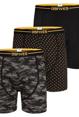 D-555 BOXERSHORTS 3-pack 'Sylvester' zwart