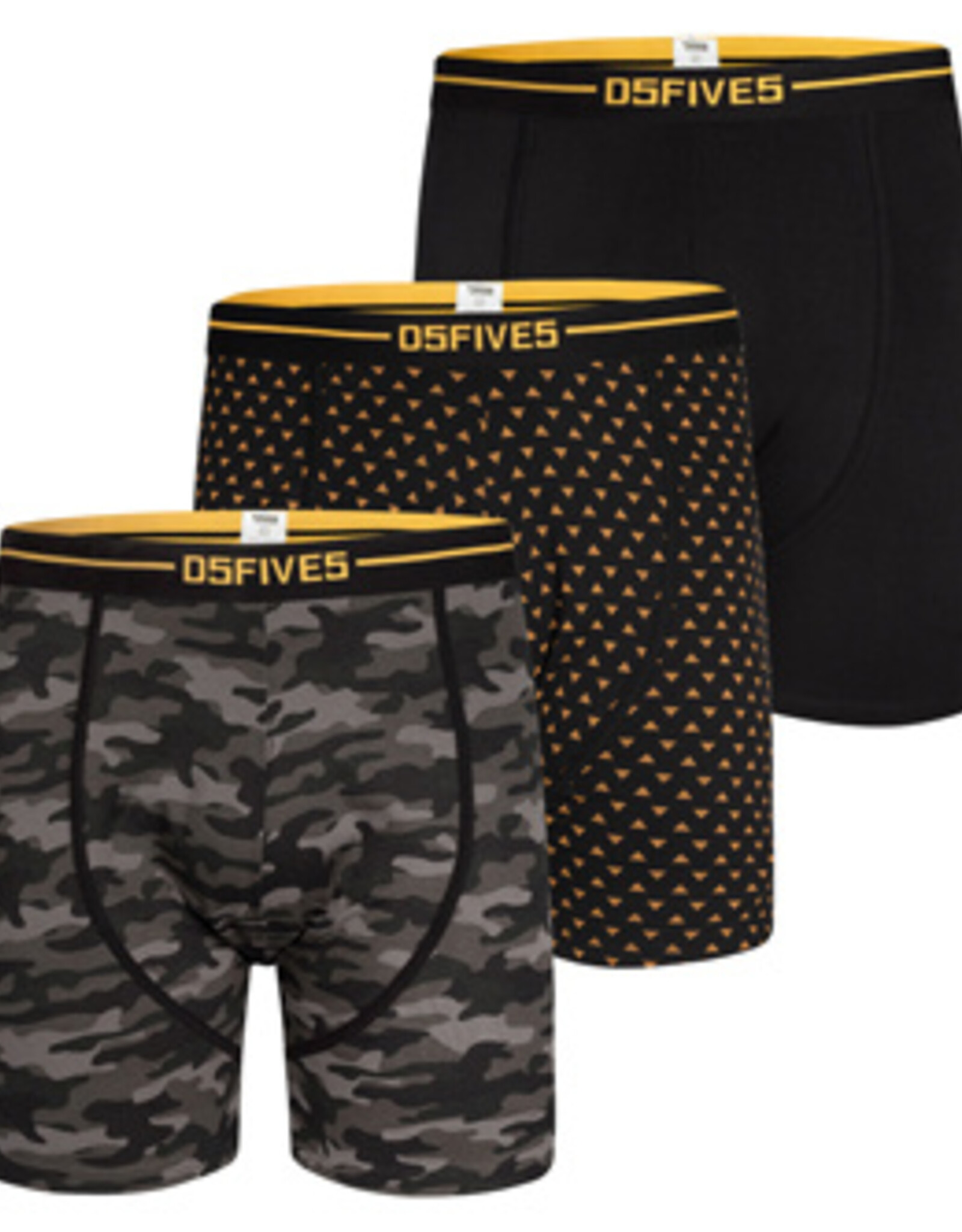 D-555 BOXERSHORTS 3-pack 'Sylvester' zwart
