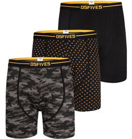 D-555 BOXERSHORTS 3-pack 'Sylvester' zwart