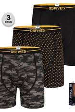 D-555 BOXERSHORTS 3-pack 'Sylvester' zwart