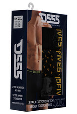D-555 BOXERSHORTS 3-pack 'Sylvester' zwart