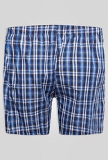 D-555 BOXERSHORTS geruit 2-pack 'Plaid' navy/rood