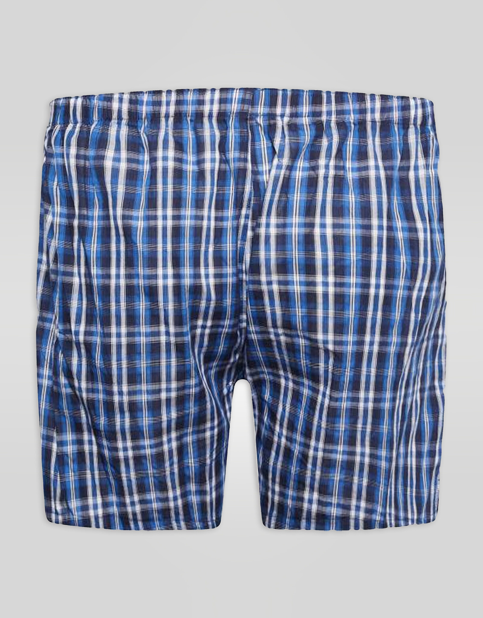 D-555 BOXERSHORTS geruit 2-pack 'Plaid' navy/rood
