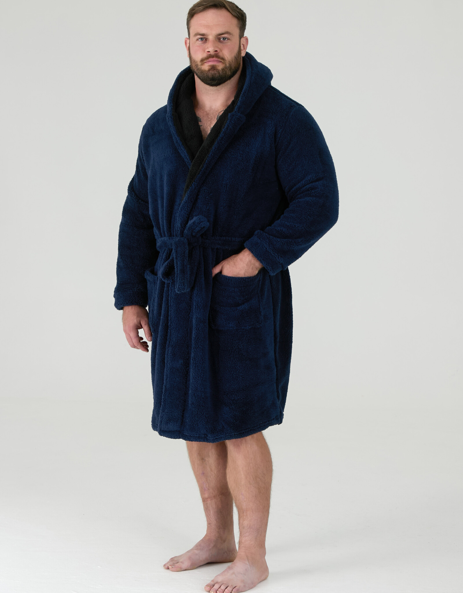 D-555 BADJAS met capuchon 'Newquay' navy