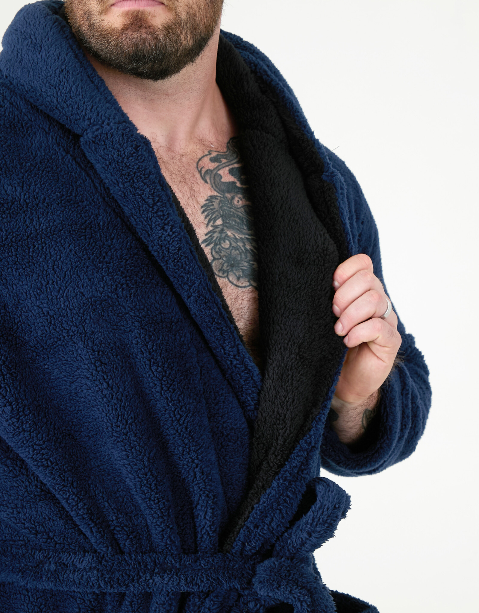 D-555 BADJAS met capuchon 'Newquay' navy