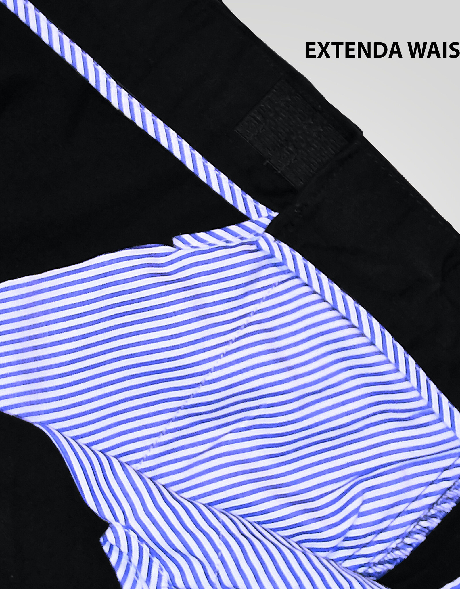 D-555 CHINO met comfort taille 'Bruno' donkerblauw
