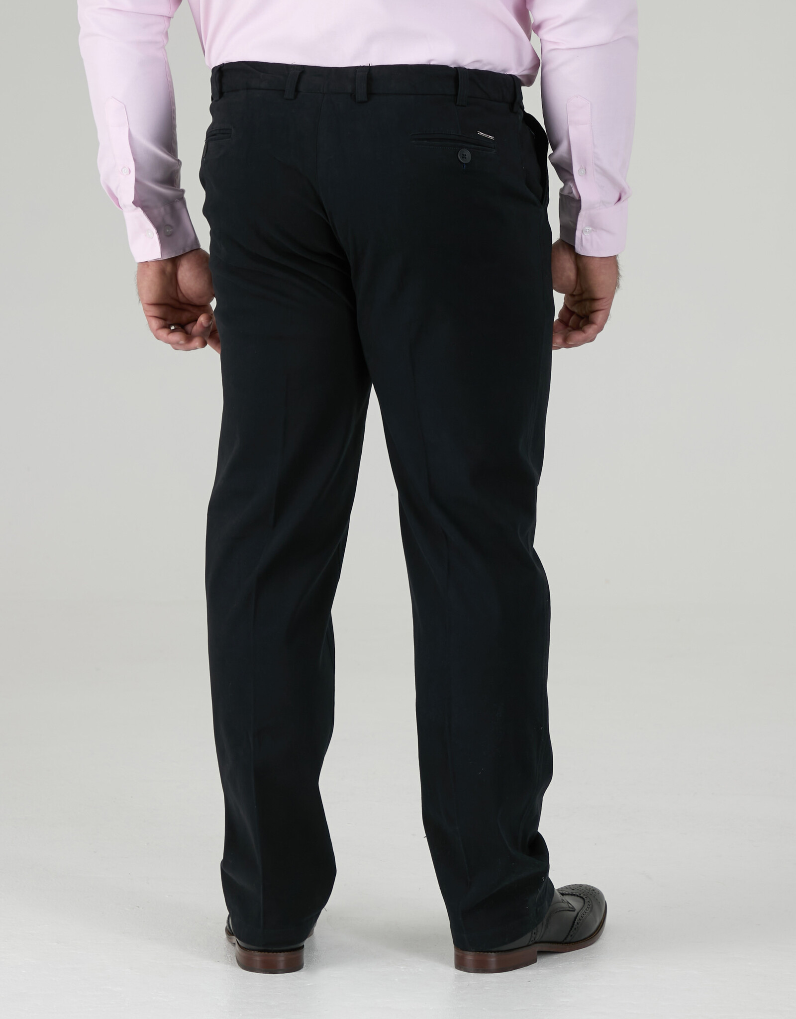 D-555 CHINO met comfort taille 'Bruno' donkerblauw