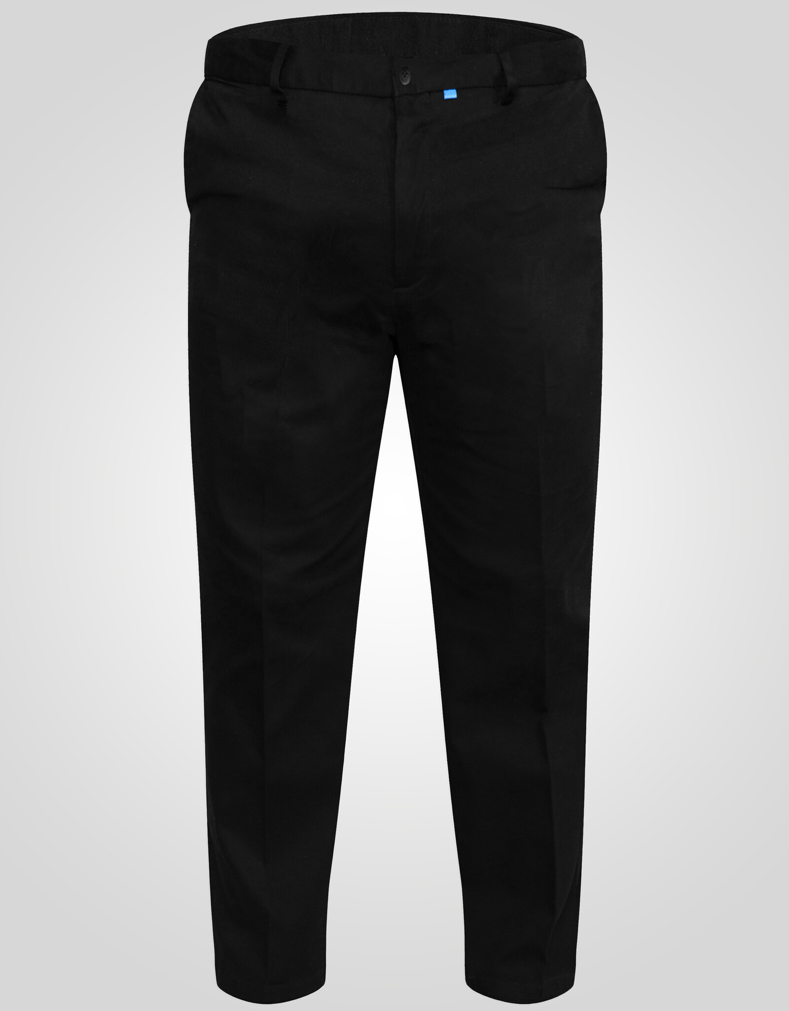 D-555 CHINO met comfort taille 'Bruno' zwart