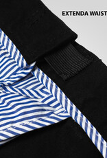 D-555 CHINO met comfort taille 'Bruno' zwart