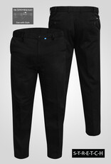 D-555 CHINO met comfort taille 'Bruno' zwart