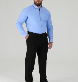 D-555 CHINO met comfort taille 'Bruno' zwart
