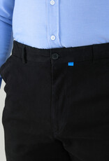 D-555 CHINO met comfort taille 'Bruno' zwart