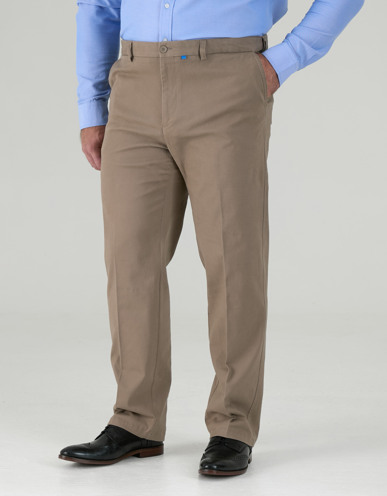 D-555 CHINO met comfort taille 'Bruno' stone