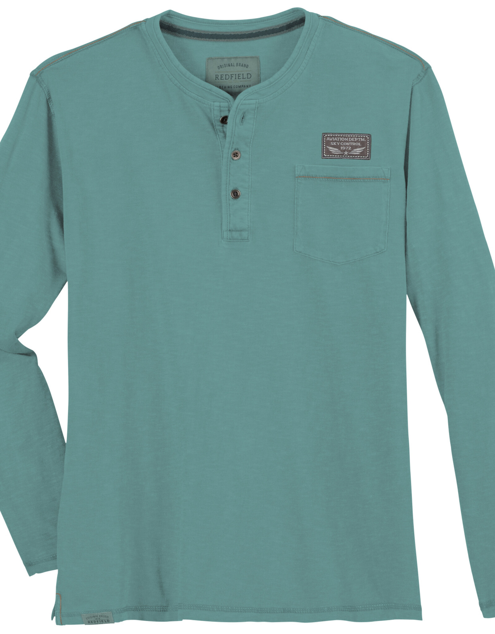 Redfield SHIRT met lange mouwen en knoopjes aviaton deptm. sky control - mintgroen