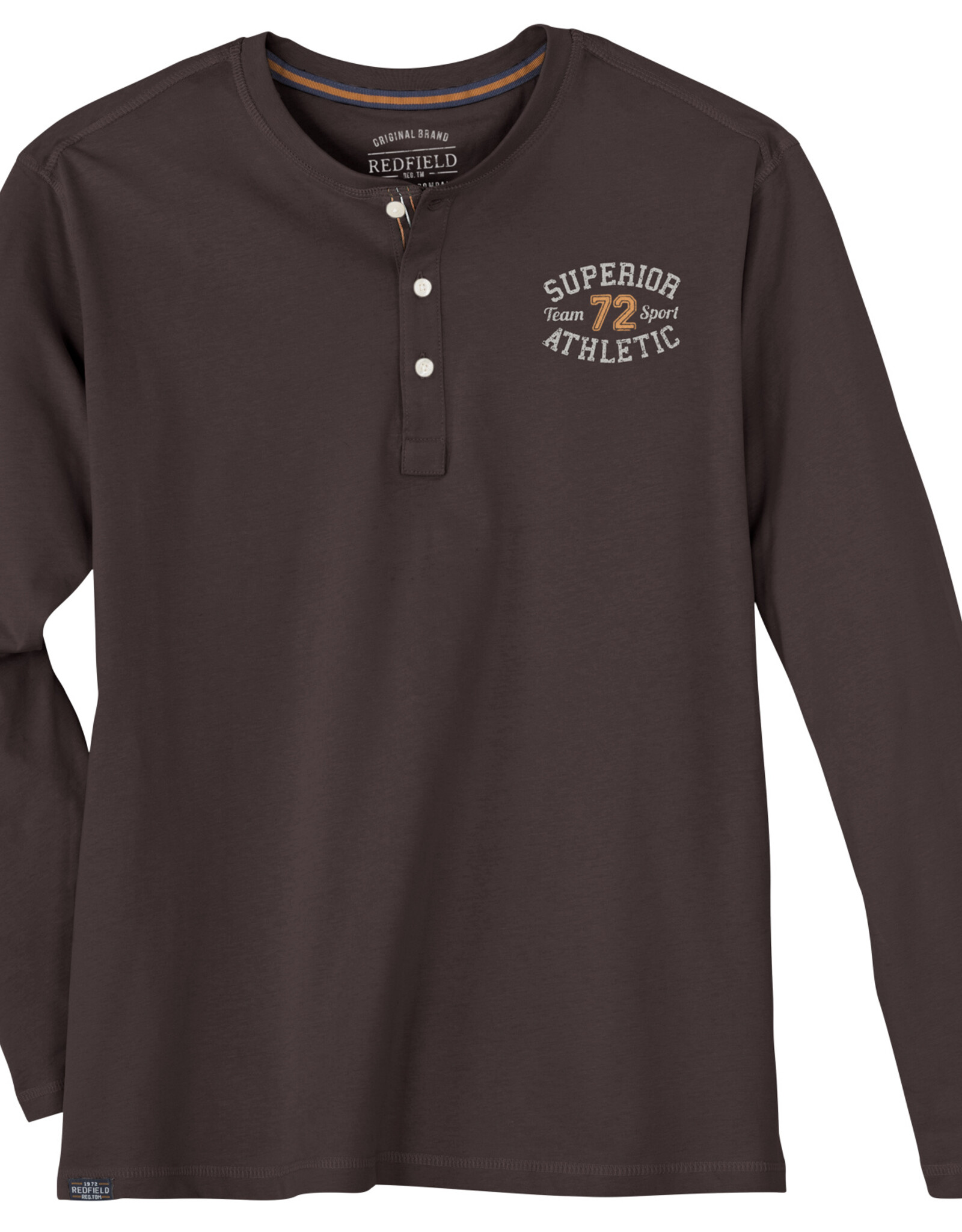 Redfield SHIRT met lange mouwen en knoopjes superior athletic - bruin
