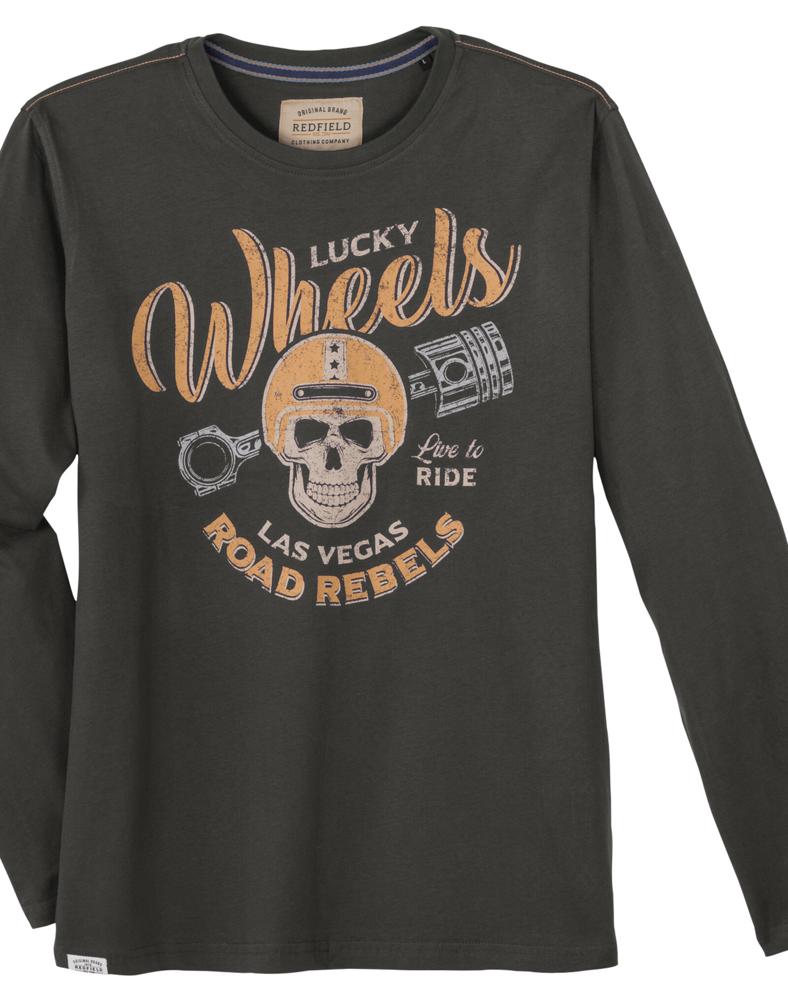Redfield SHIRT met lange mouwen -lucky wheels - antraciet