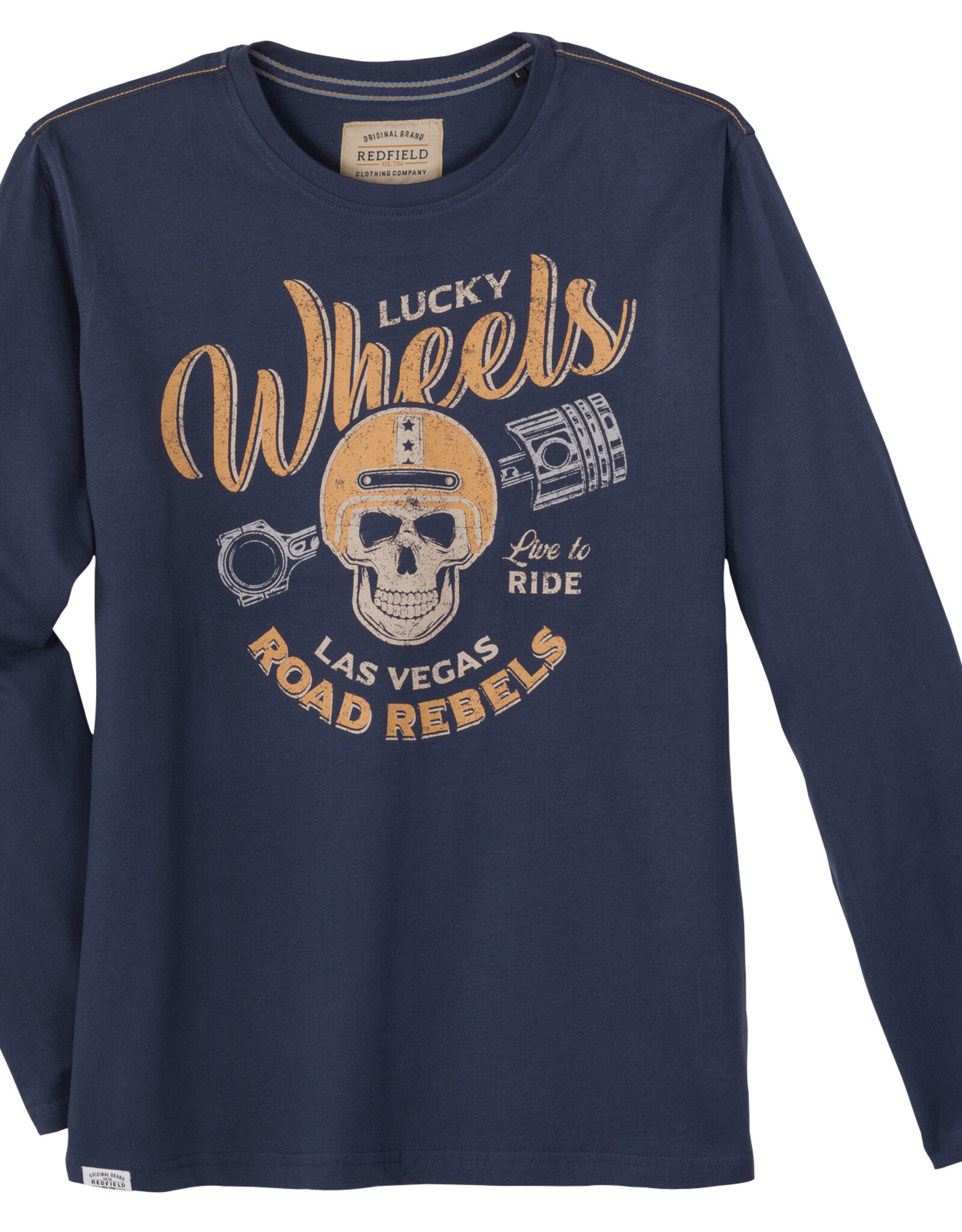 Redfield SHIRT met lange mouwen -lucky wheels - denim