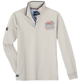 Redfield POLOSHIRT met lange mouwen  north route- ice grey