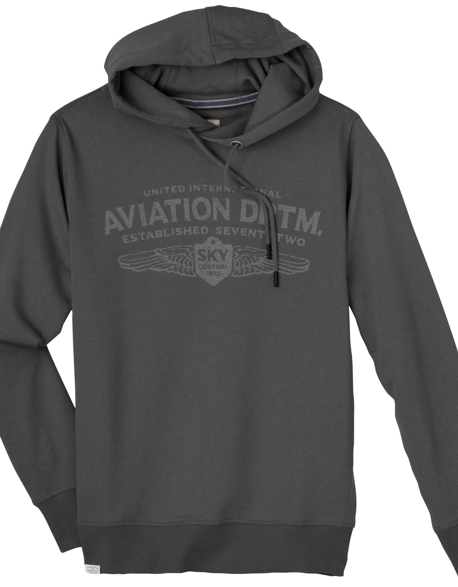 Redfield Hoodie - aviation dptm - vintage grijs
