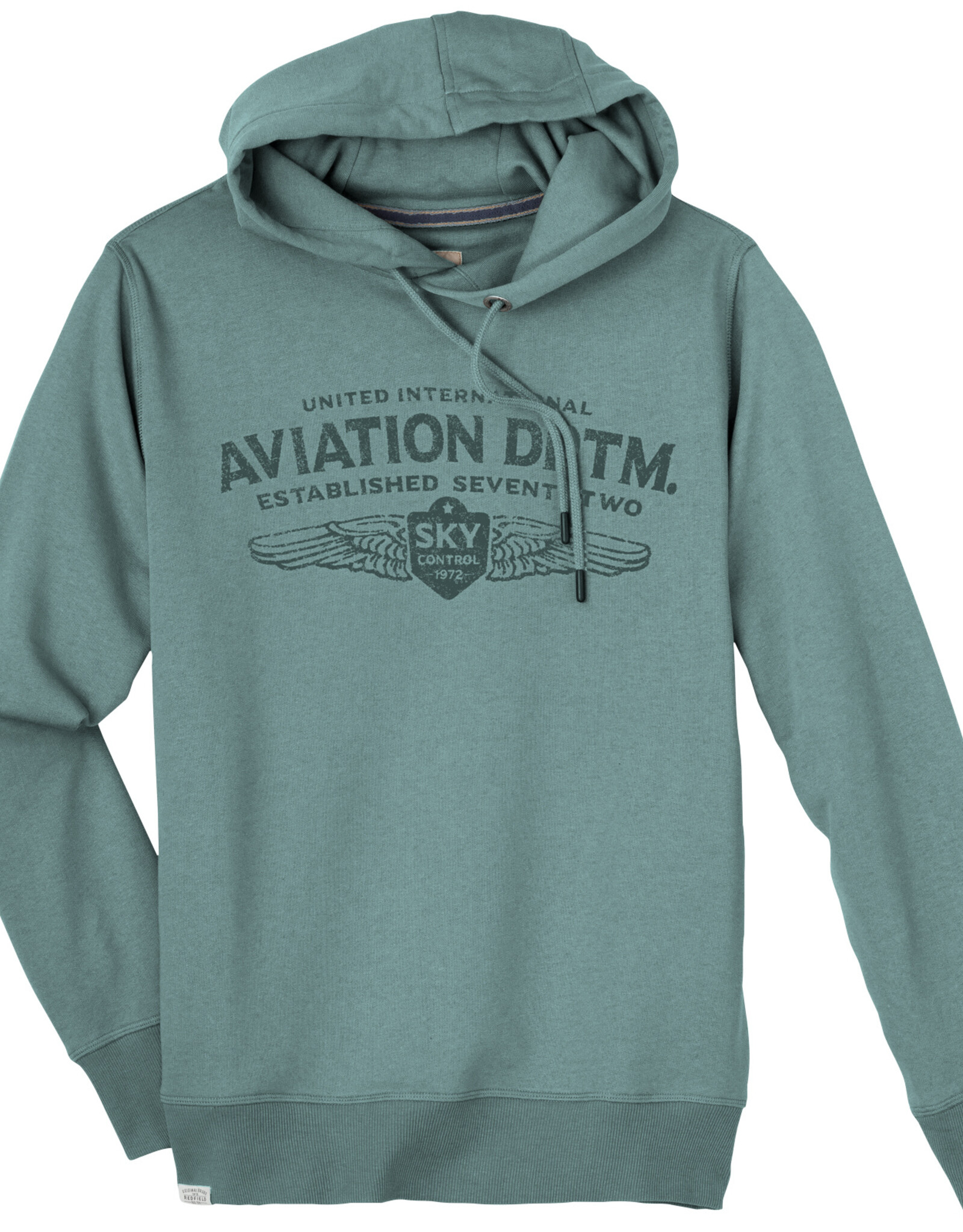 Redfield Hoodie - aviation dptm - mintgrijs