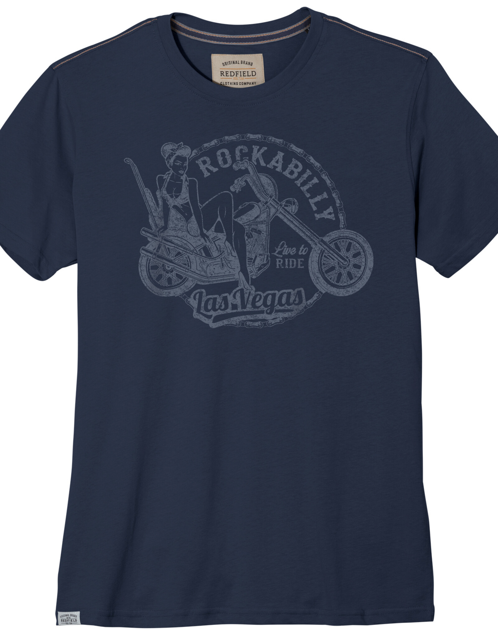 Redfield T-SHIRT 'ROCKABILLY' - denim