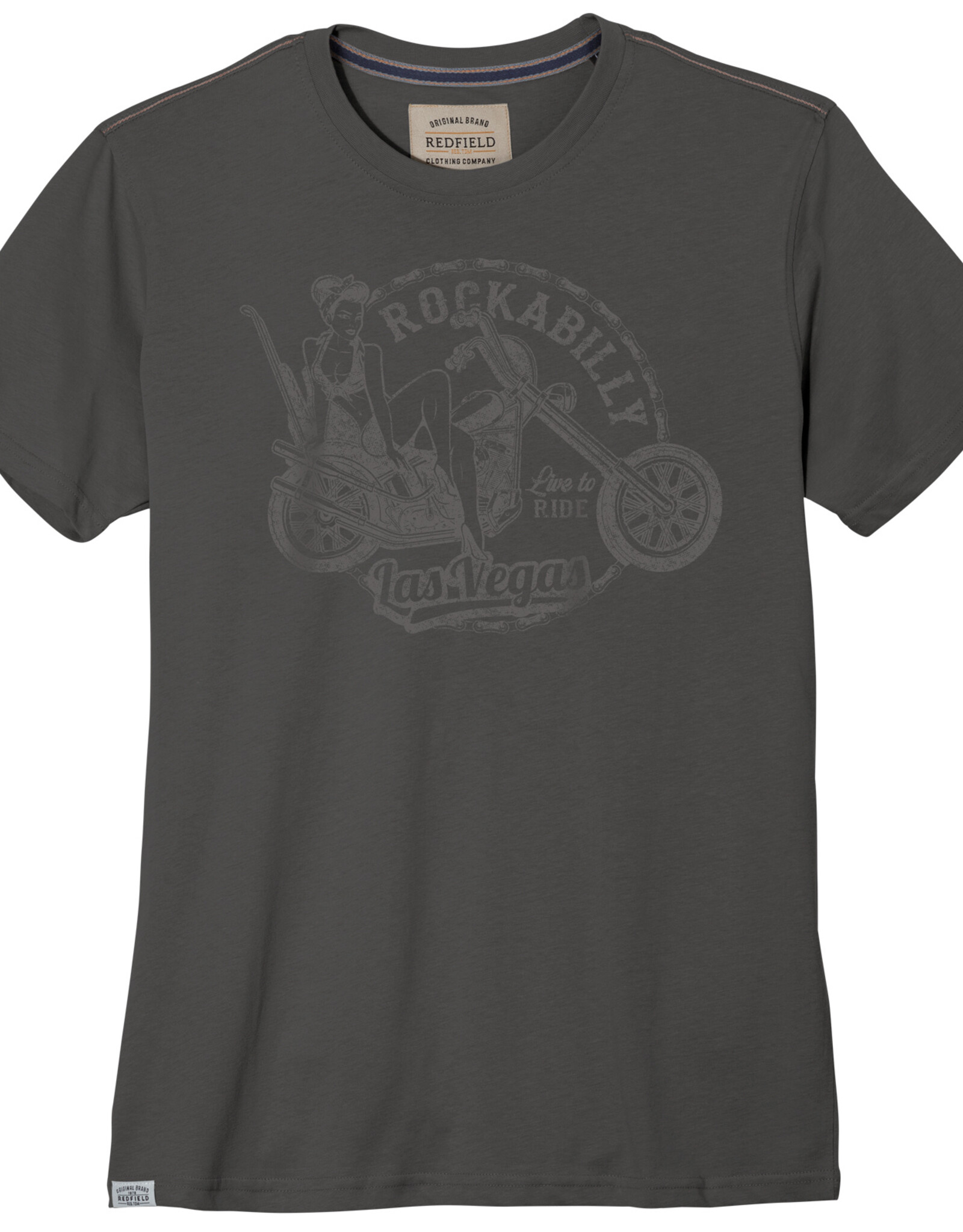 Redfield T-SHIRT 'ROCKABILLY' -  vintage grey