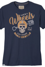 Redfield T-SHIRT 'LUCKY WHEELS' - denim