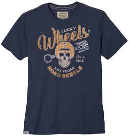 Redfield T-SHIRT 'LUCKY WHEELS' - denim
