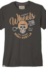 Redfield T-SHIRT 'LUCKY WHEELS' - antraciet