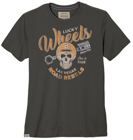 Redfield T-SHIRT 'LUCKY WHEELS' - antraciet