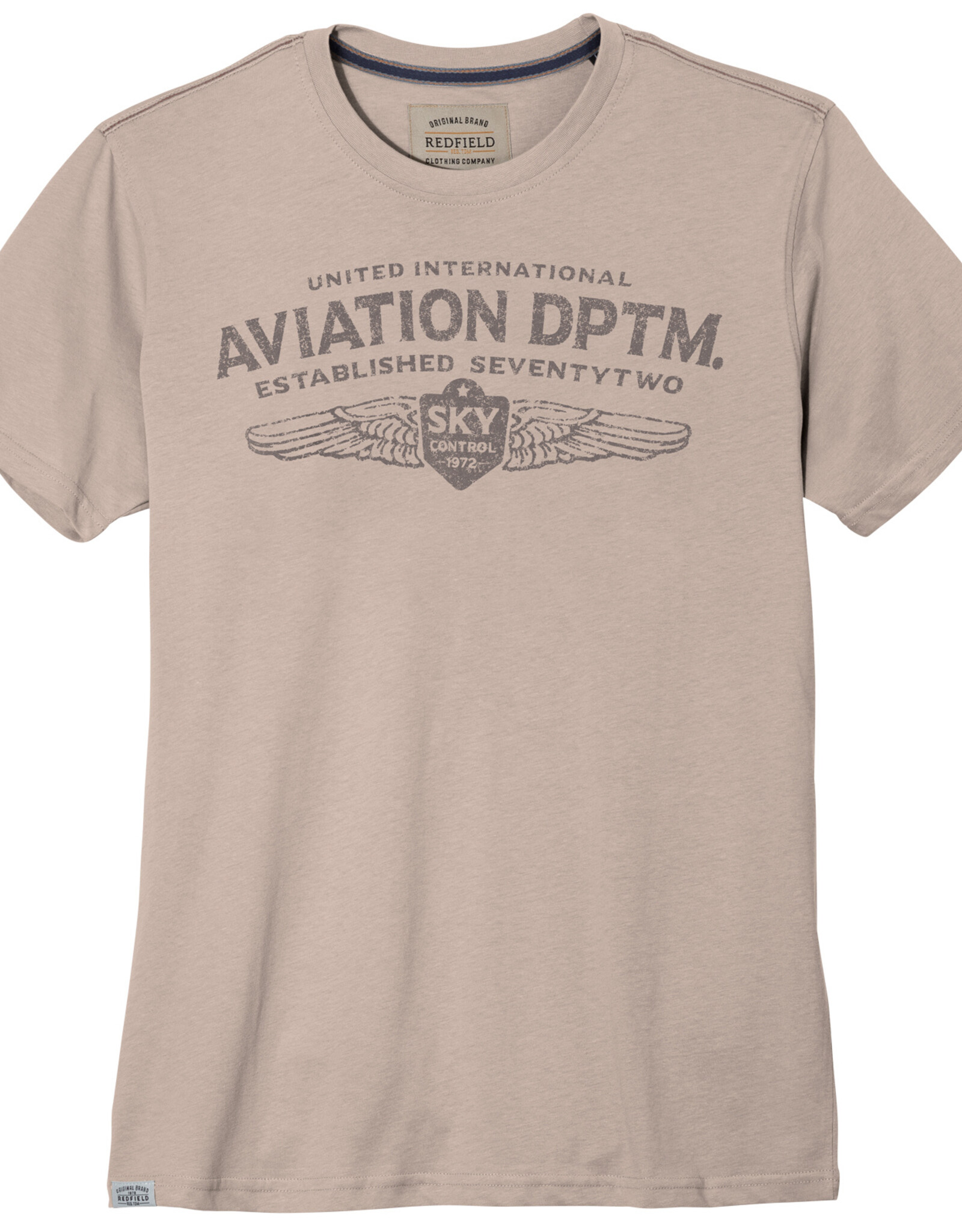 Redfield T-SHIRT 'AVIATION DPTM' - beige