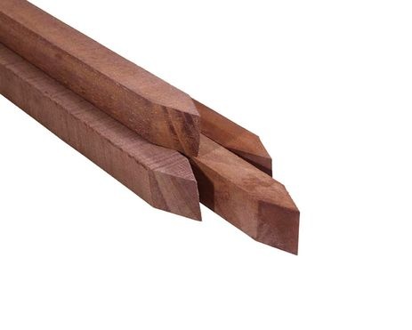 Hardhouten paal  5,9 x 5,9 x 275 cm