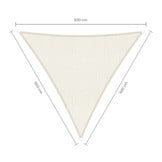 Driehoek schaduwdoek - Wit - Waterdoorlatend