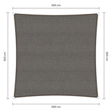 Vierkante schaduwdoek - Grijs - Waterdoorlatend