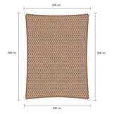 Rechthoek schaduwdoek - Zand - Waterdoorlatend