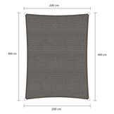 Rechthoek schaduwdoek - Grijs - Waterdoorlatend