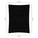 Rechthoek schaduwdoek - Zwart - Waterdoorlatend