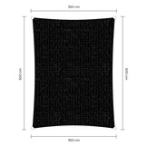 Rechthoek schaduwdoek - Zwart - Waterdoorlatend
