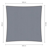 Vierkante schaduwdoek - Grijs - Waterdicht