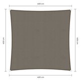 Vierkante schaduwdoek - Taupe - Waterdicht