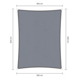 Rechthoek schaduwdoek - Grijs - Waterdicht