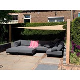 Driehoek schaduwdoek - Ivoor - Waterdoorlatend