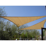 Langhoek schaduwdoek - Zand - Waterdoorlatend