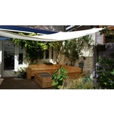 Rechthoek schaduwdoek - Wit  - Waterdoorlatend