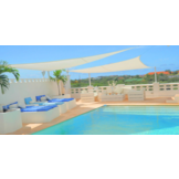 Rechthoek schaduwdoek - Ivoor - Waterdoorlatend