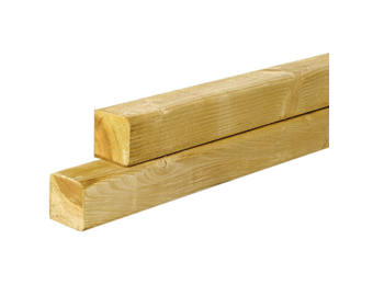 Vuren geïmpregneerd palen - geschaafd