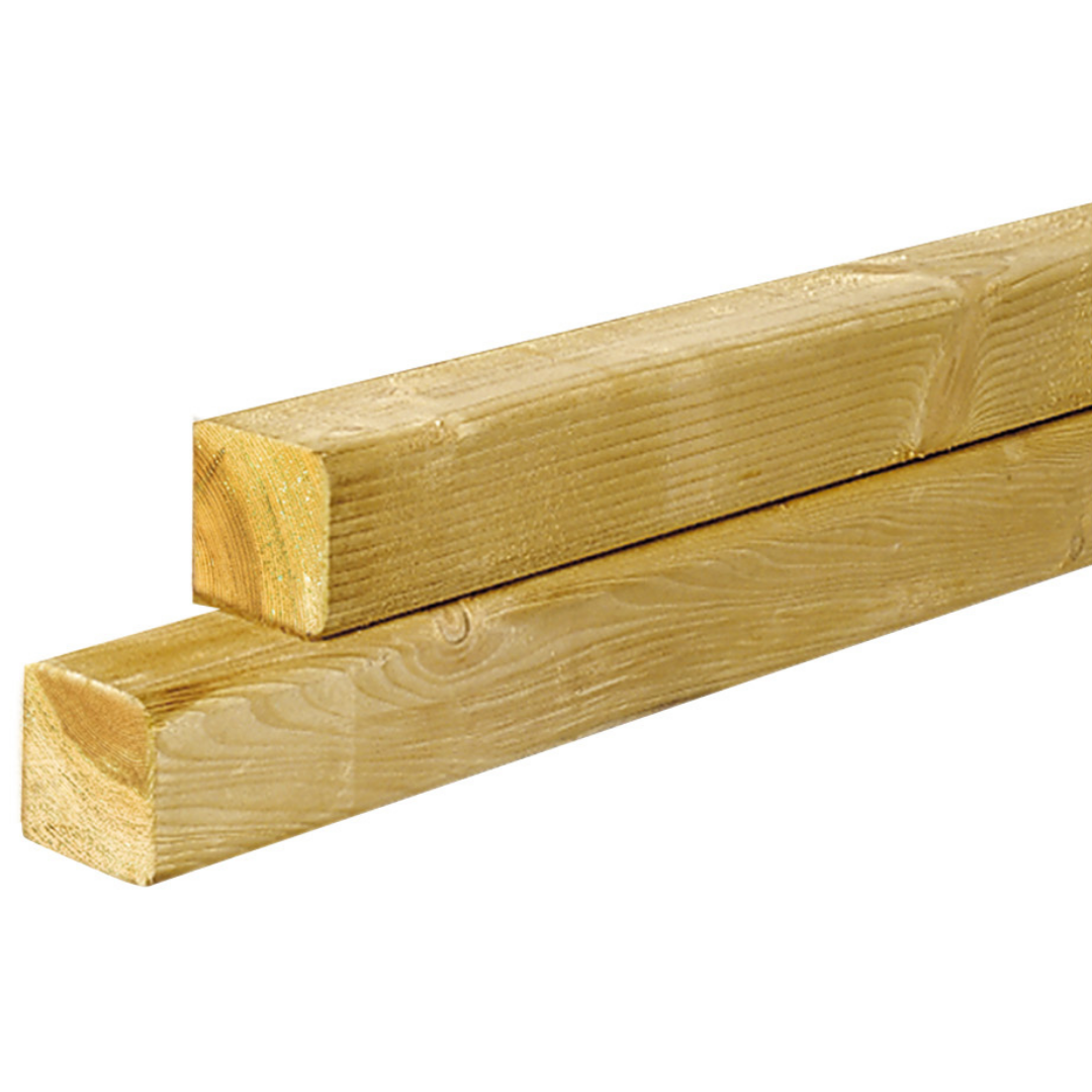 Vuren geïmpregneerd palen - geschaafd