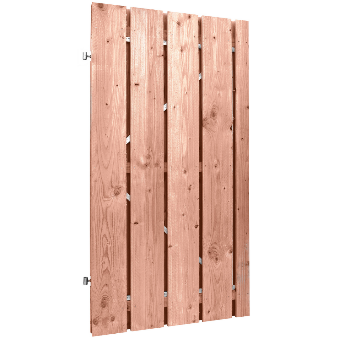 Schuttingdeur Douglas hout onbehandeld fijnbezaagd 100x190 cm